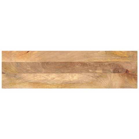 Piano per Tavolo 100x40x3,8cm Rettangolare Legno Massello Mango - Foto 1