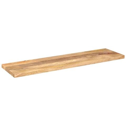 Piano per Tavolo 100x40x3,8cm Rettangolare Legno Massello Mango - Foto 2