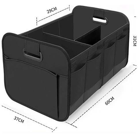 Organizzatore Pieghevole Per Bagagliaio Auto - Box Portaoggetti Grande Capacità Black - Foto 2
