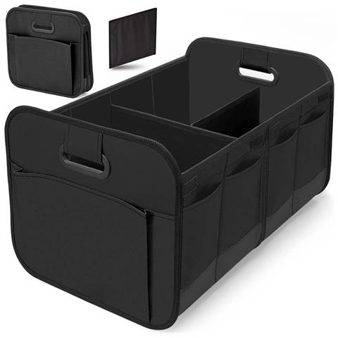 Organizzatore Pieghevole Per Bagagliaio Auto - Box Portaoggetti Grande Capacità Black - Foto 1