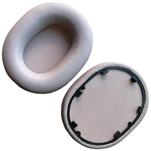 2 Cuscinetti Auricolari In Pelle Proteica Compatibili Con Cuffie Sony Wh-1000xm5 & Xm6 Grey - Foto 1