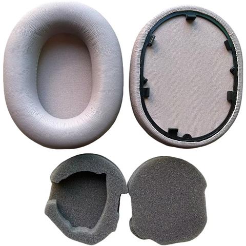 2 Cuscinetti Auricolari In Pelle Proteica Compatibili Con Cuffie Sony Wh-1000xm5 & Xm6 Grey - Foto 4