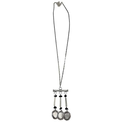 Collana Lunga Carina Con Ciondoli Vintage In Argento 10µ - Foto 1