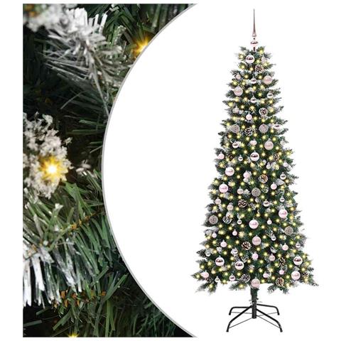 Albero di Natale artificiale con 300 LED Verde 180 cm - Foto 1