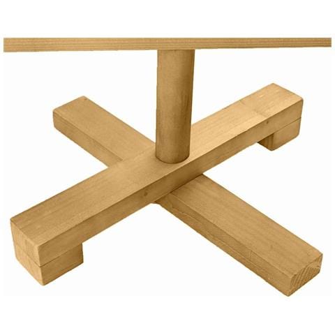 Albero di Natale in legno Marrone 90 cm Legno di pino massello - Foto 9