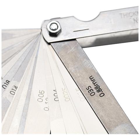 Szczelinomierze 0,04-0,8mm Set 32 Pezzi - Precisione E Durata | Misurazione Spazi E Distanze | Uso Industriale E Meccanico - Foto 8