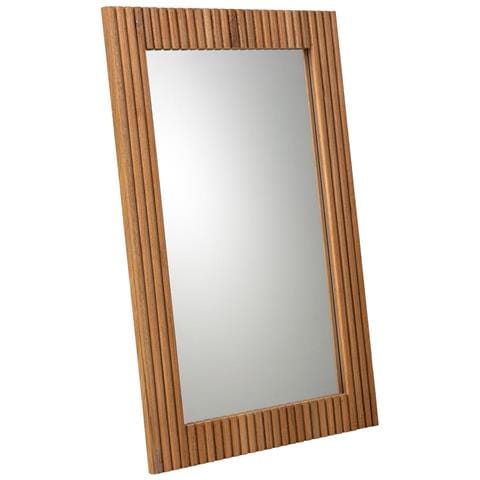 Specchio In Metallo Marrone 50x03x80 - Foto 1