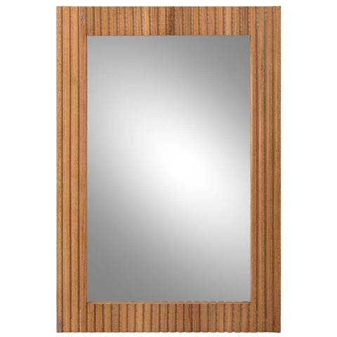 Specchio In Metallo Marrone 50x03x80 - Foto 2