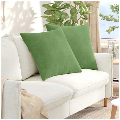 Cuscini da Divano 2 pcs Verde chiaro 80 x 80 cm - Foto 2