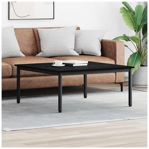 Tavolino da salotto Rovere Nero 100 x 100 x 45 cm - Foto 2