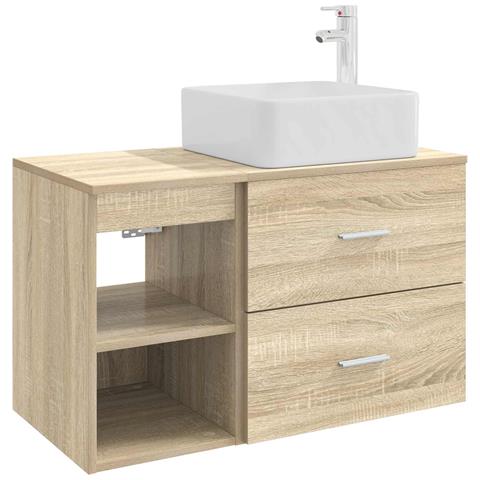 Set di mobili per il bagno 2 pcs Rovere Sonoma - Foto 1