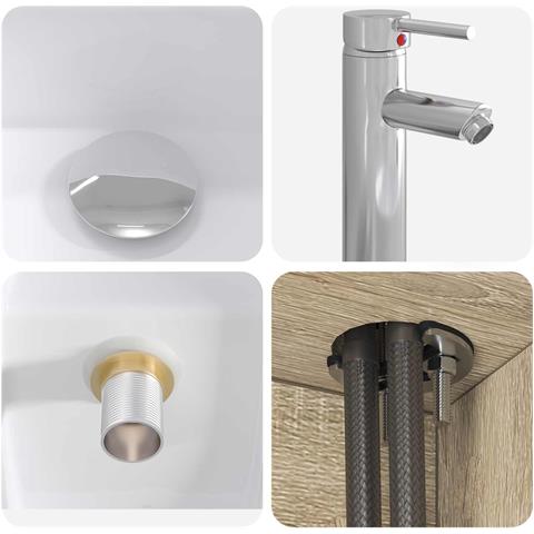 Set di mobili per il bagno 2 pcs Rovere Sonoma - Foto 2