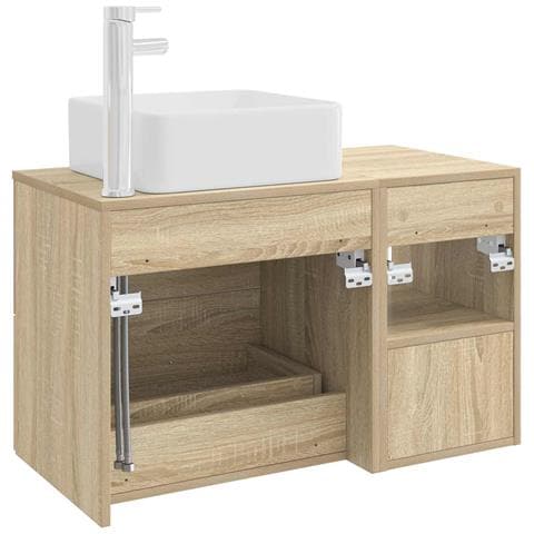 Set di mobili per il bagno 2 pcs Rovere Sonoma - Foto 8