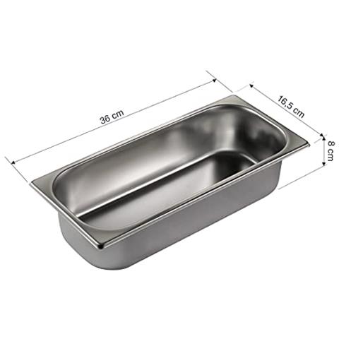 66178 - Secchiello per gelato, contenitore per gelato, vassoio in acciaio inox 18/10 - Foto 2