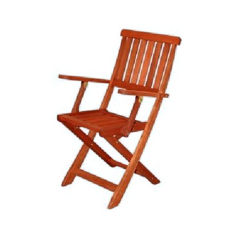 Sedia in legno massello da giardino cm 59x51x88 pz 2 - Foto 1