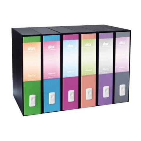 Dox 1 Registratore A Leva Formato A4 Grigio Chiaro (6 registratori) - Foto 2