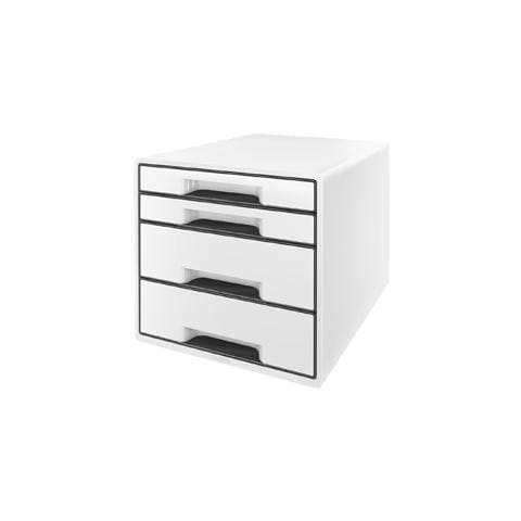 cassettiera 4 cassetti bianco cube - Foto 1