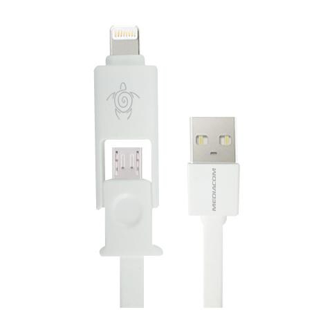 Connettore 2 in 1 Micro USB / Lightning per Smartphone e iPhone - Foto 1