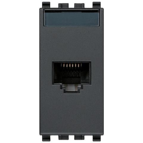 20338/8 - Presa Rj45 Netsafe Cat5e Utp Grigio - Foto 2