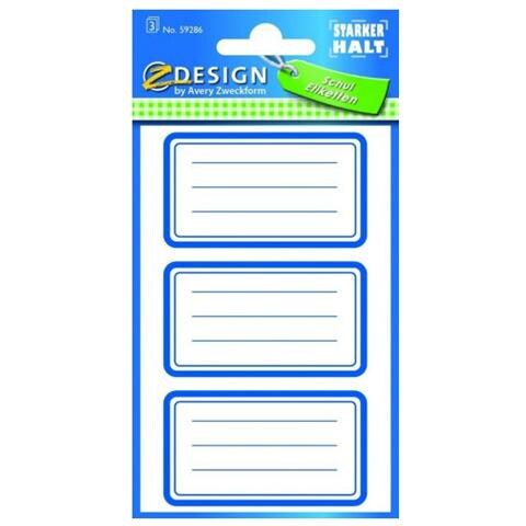 59286 Rettangolo con angoli arrotondati Permanente Bianco 9pezzo (i) etichetta autoadesiva - Foto 1