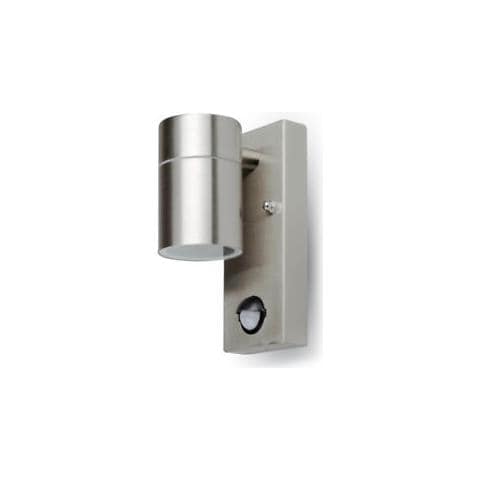 Lampada Da Muro Applique 2 X Gu10 Sensore Acciaio Inox Esterno Ip44 Vt-7622 Pir 7503 - Foto 2