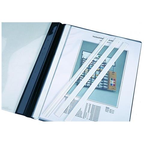 Cover Bars A4 Dorsino Protettivo Copri-fastener Adatto Cartelline A4 Bianco 50pz - Foto 1