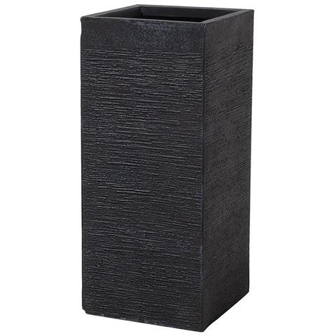 Vaso Da Fiori Rettangolare 26 X 26 X 60 Cm Nero Dion - Foto 1