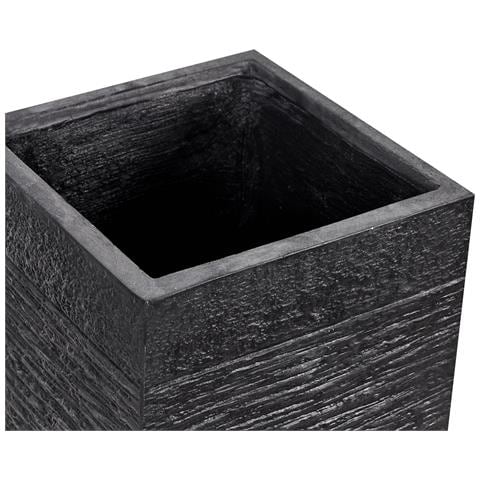 Vaso Da Fiori Rettangolare 26 X 26 X 60 Cm Nero Dion - Foto 26
