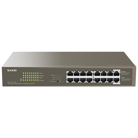 Switch TEG1116P-16-150W-EU 16 Porte Gigabit 10 / 100 / 1000 con 1 slot Gigabit / SFP - Foto 1