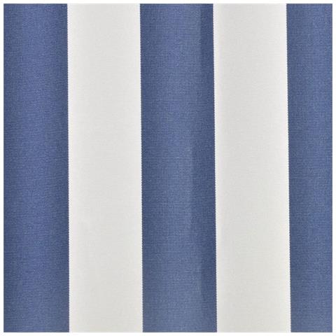 Tendone Parasole in Tela Blu e Bianco 500x300 cm - Foto 2