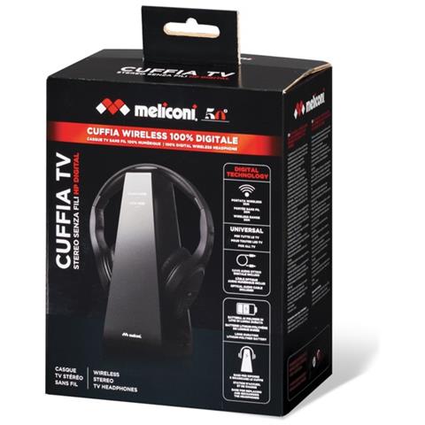 HP Digital Cuffia TV Stereo Padiglione Auricolare Wireless con Base di Ricarica Colore Nero - Foto 2