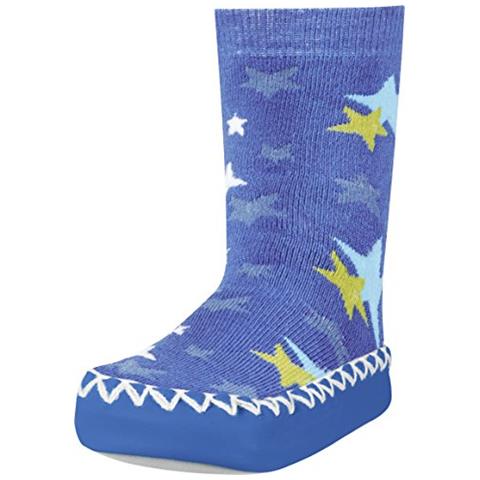 Scarpe A Calzino Con Suola Antiscivolo-stelle, Pantofole Unisex - Bambini, Blu Blau 7, 17/18 Eu - Foto 1