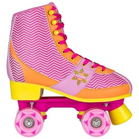 52rq Chevron Pattini A Rotelle, Unisex, 52rq, Fuchsia / orange / yellow, 37/38 - Foto 1