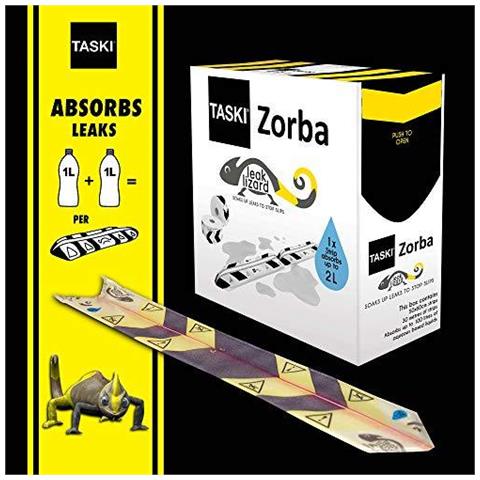 Taski 7523269 Diversey Zorba Leak Lizard Versamento Contenimento Strisce In Scatola - Foto 2