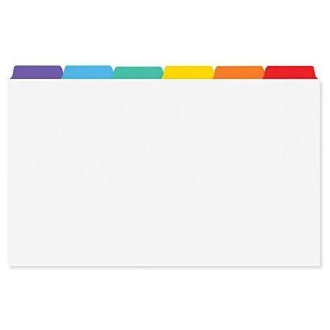 5x3 Card In Bianco Normale Schede A-z. Ref 853 (126 X 76mm) - Foto 2