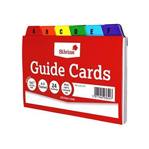 5x3 Card In Bianco Normale Schede A-z. Ref 853 (126 X 76mm) - Foto 4