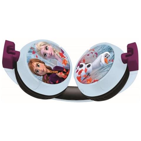 Snow Queen Comode Cuffie Pieghevoli 2 In 1 Bluetooth E Cablate Per Bambini Con Limitazione Del Suono - - Foto 2