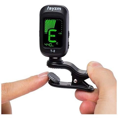 Guitar Tuner Clip-on Sintonizzatore Per Cromatico Chitarra Basso Ukulele Violino Grande Nota Nome Sullo Schermo Clear Lcd Per Una Facile Lettura Calibrata Pitch Batteria Inclusa Spegnimento Automatico - Foto 2