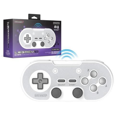 Wireless Controller - Retrobit Legacy 16 Gray - Switch, Pc, Steam, Raspberry Pi, Snes, Android - Foto 1