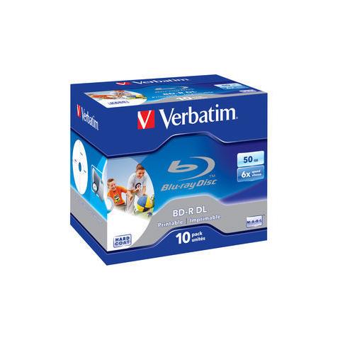 BD-R DL 50GB 6x Wide Printable 10pk, Portagioielli - Foto 1