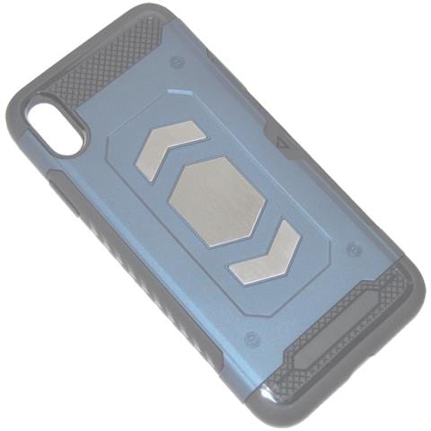Custodia Defender Shell Alta Protezione Antiscivolo Magnetica Per Apple Iphone Xs Max Blu - Foto 1