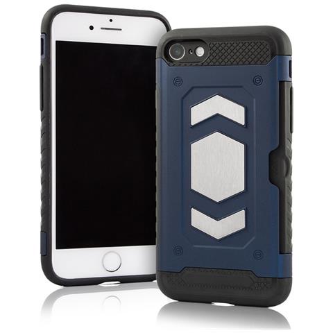 Custodia Defender Shell Alta Protezione Antiscivolo Magnetica Per Apple Iphone Xs Max Blu - Foto 2