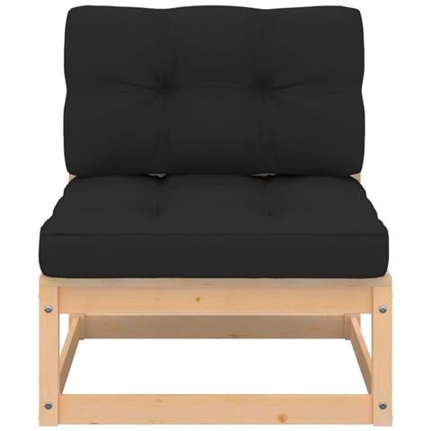 Set Divani da Giardino 4 pz con Cuscini Legno Massello di Pino - Foto 2