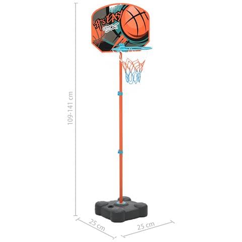 Set Gioco Da Basket Portatile Regolabile 109-141 Cm - Foto 2