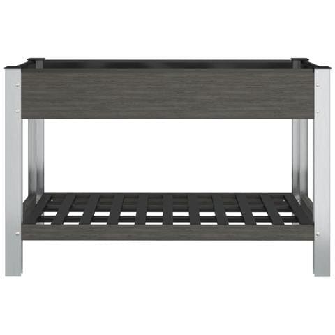 Fioriera Rialzata Giardino Con Ripiano Grigia 120x50x75 Cm Wpc - Foto 2