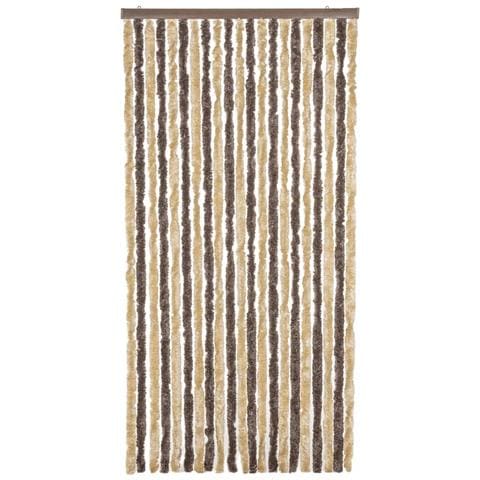 Tenda Antimosche Marrone Scuro E Beige 90x200 Cm In Ciniglia - Foto 3