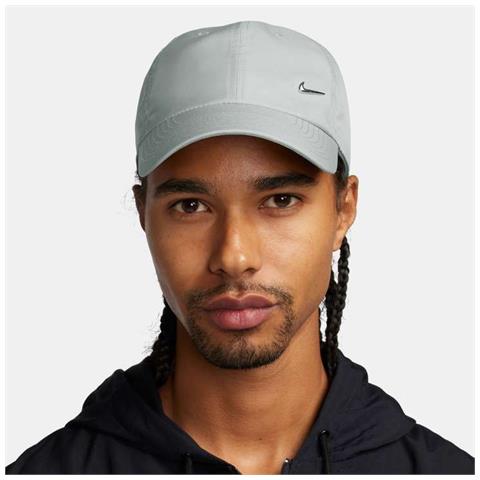 Dri-fit Club Unstructured Metal Swoosh Cap Fb5372-077 Unisex Grigio S /m - Foto 3