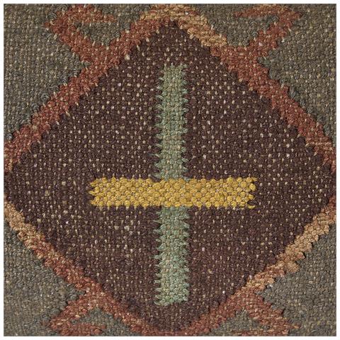 Set Di 2 Cuscini Katora Iuta 45 X 45 Cm Verde Trama Orientale - Foto 2