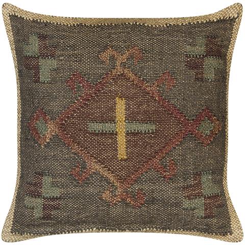 Set Di 2 Cuscini Katora Iuta 45 X 45 Cm Verde Trama Orientale - Foto 7