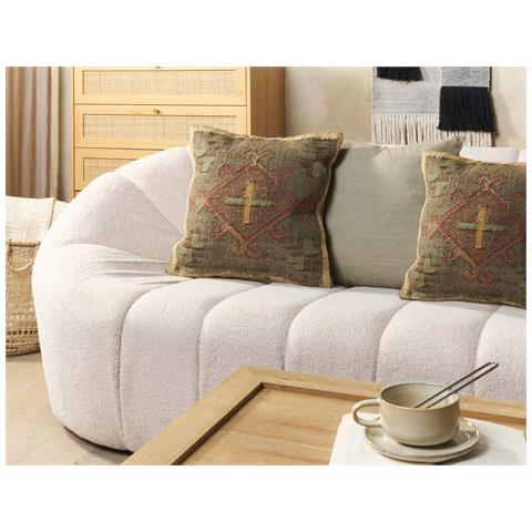 Set Di 2 Cuscini Katora Iuta 45 X 45 Cm Verde Trama Orientale - Foto 1